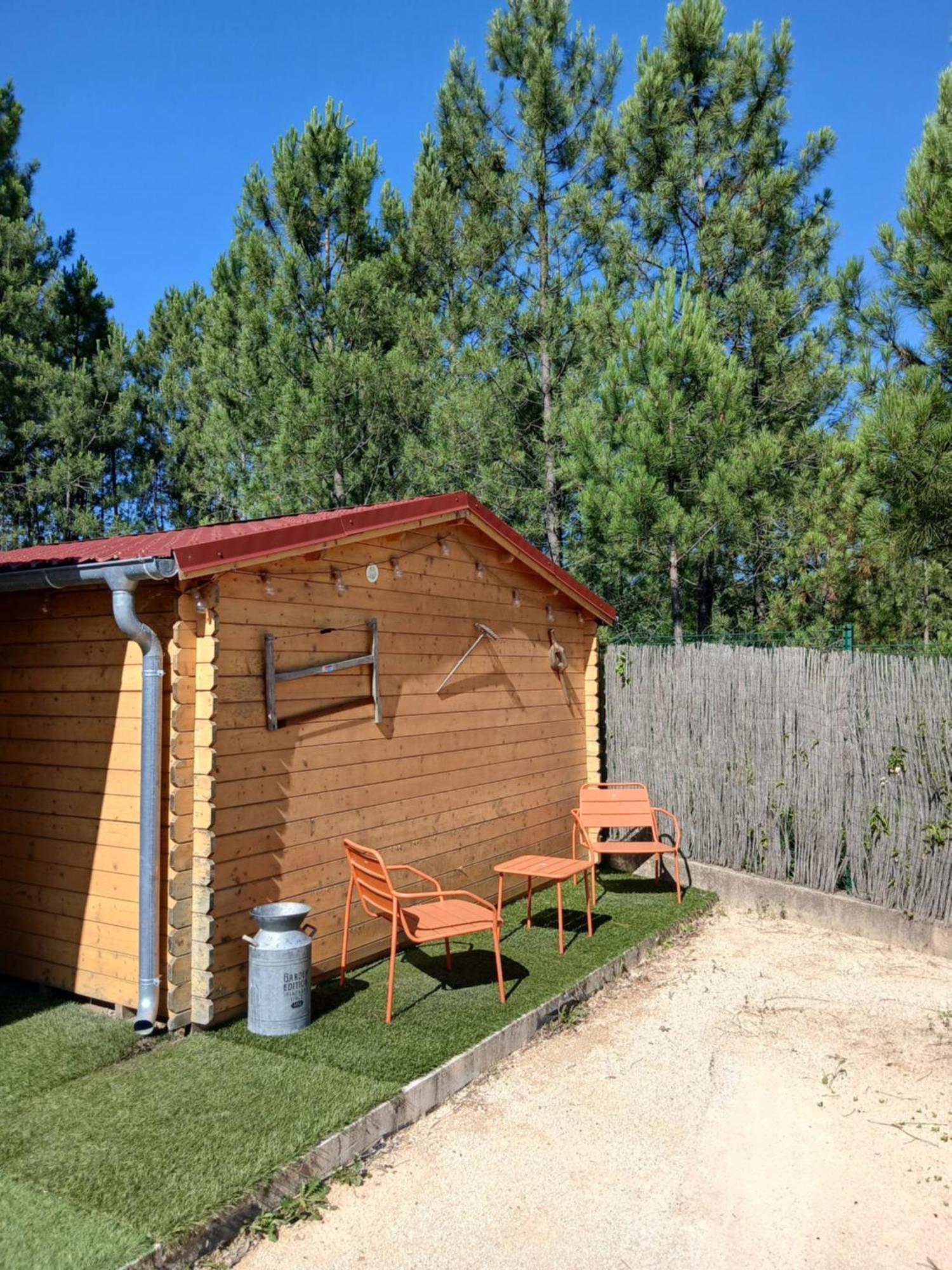 Chalet Charmant Avec Piscine Mercuer Экстерьер фото